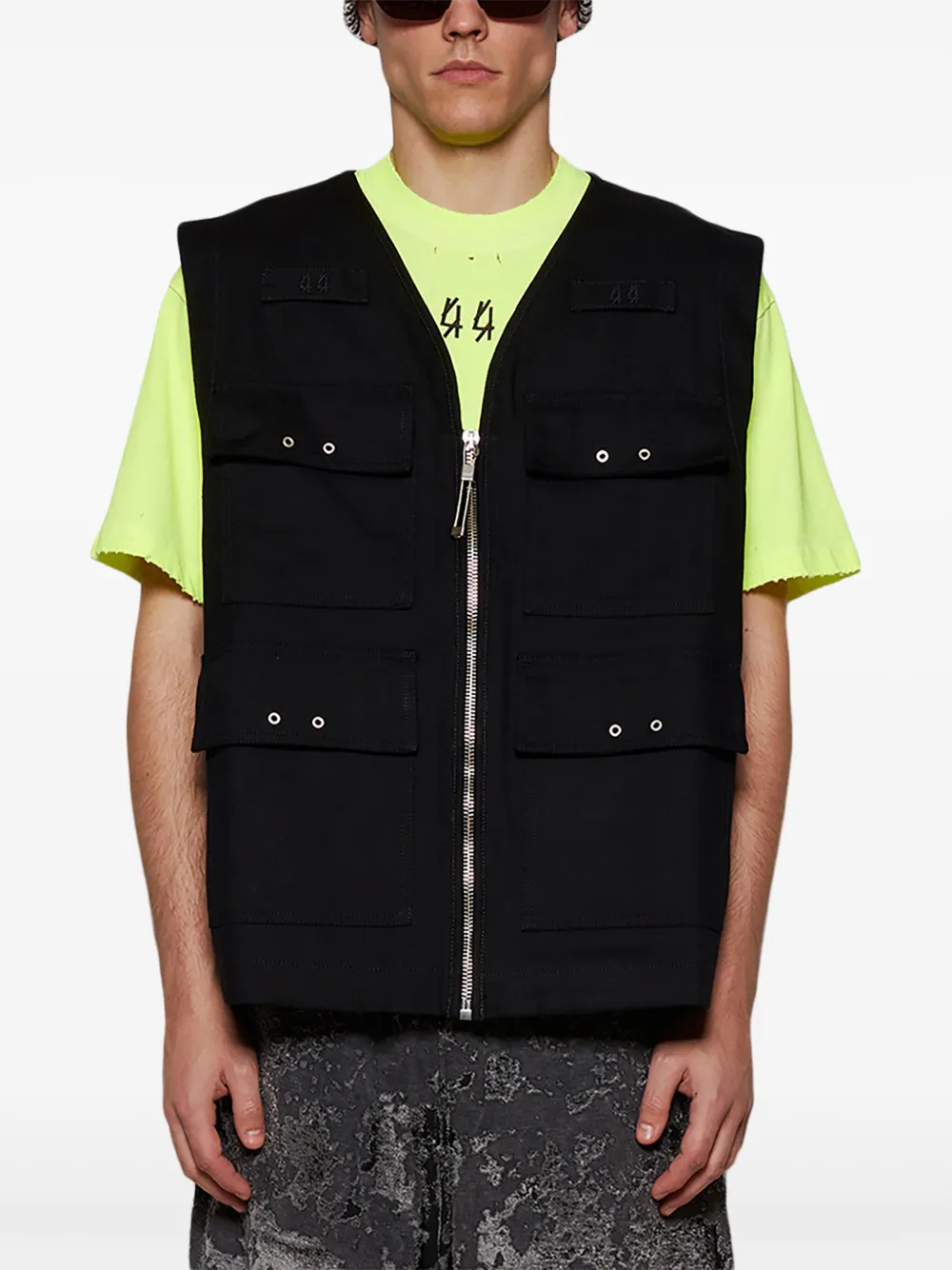 44 Label Group Hunter Vest In Black