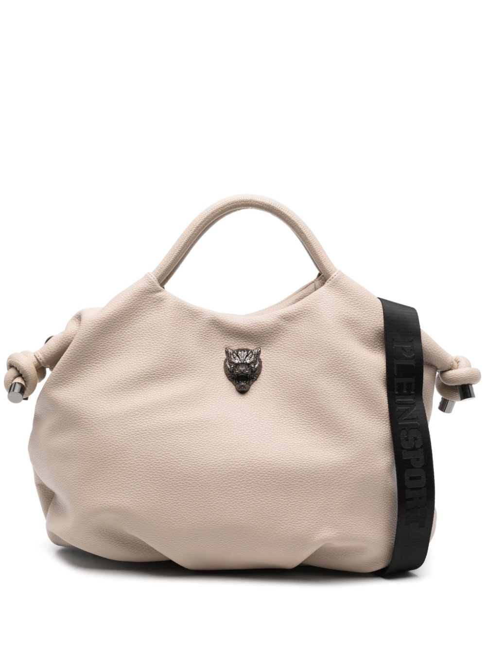 Shop Plein Sport Large Tiby Tote Bag In Neutrals