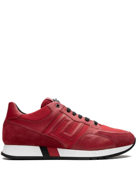 Versace red sneakers mens cheap