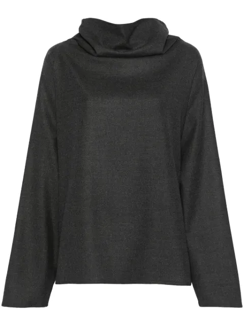 Dusan cowl-neck blouse