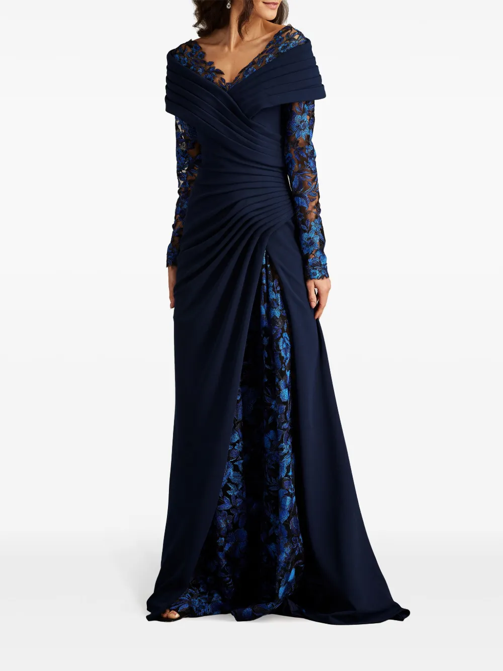 Tadashi Shoji Off-shoulder avondjurk - Blauw