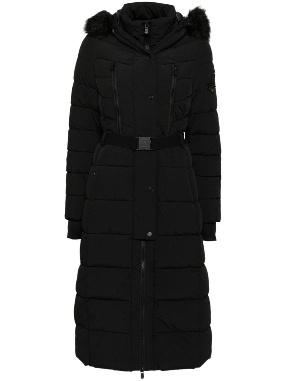 MICHAEL MICHAEL KORS BELTED MAXI SCUBA COAT 