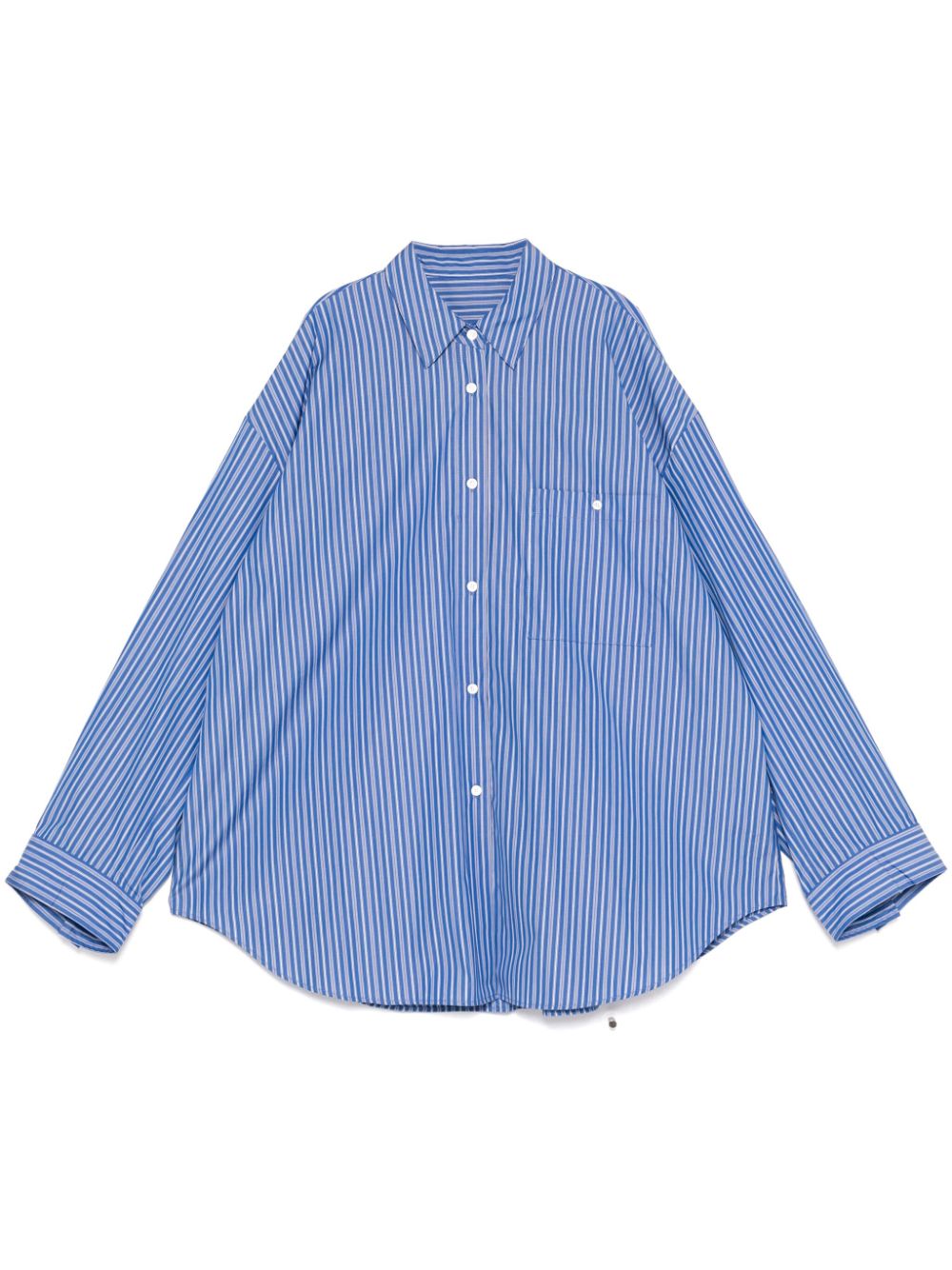 JNBY striped long-sleeved shirt - Blue