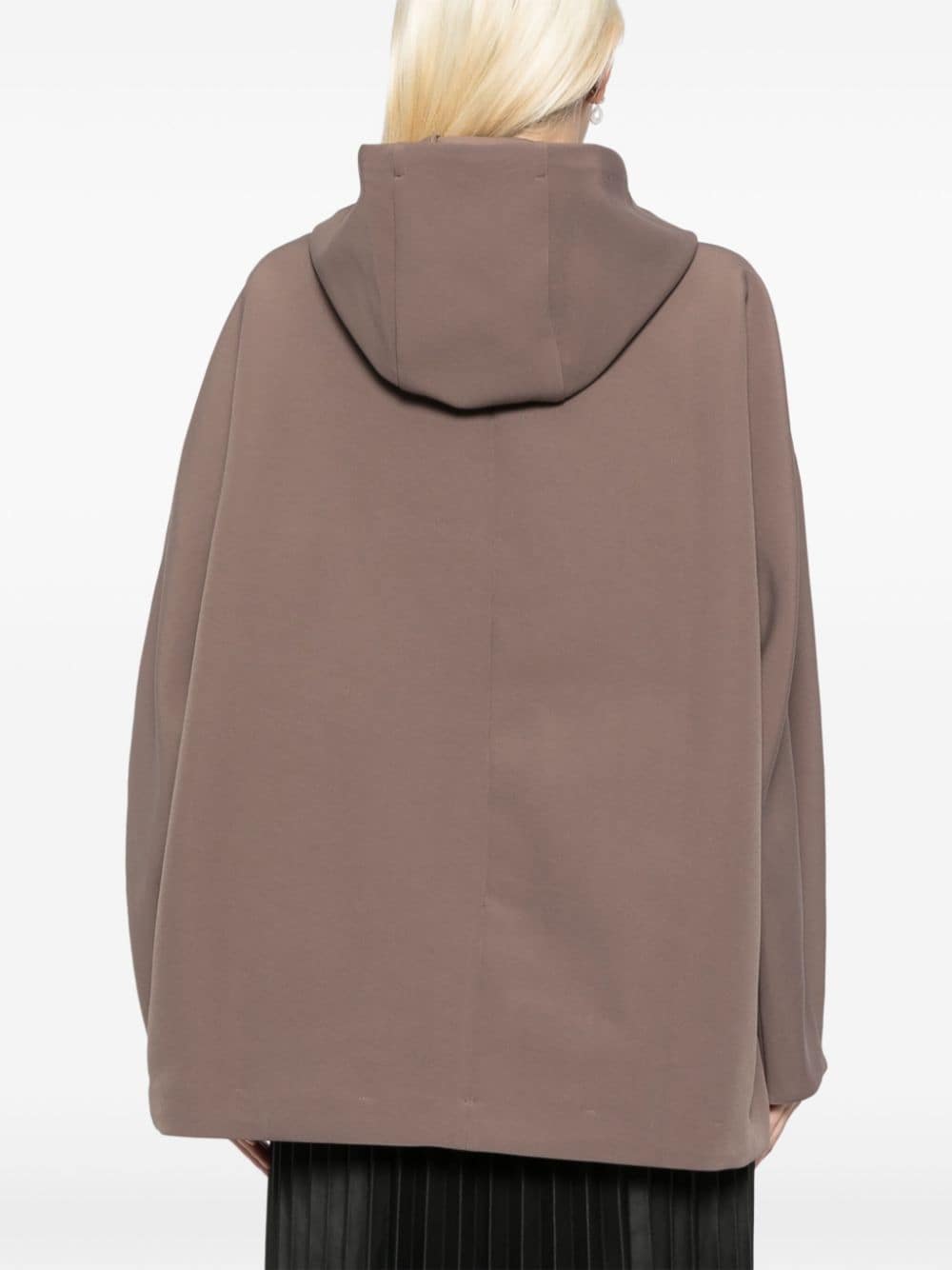 Shop Jnby Hooded Oversized Jacket In Brown