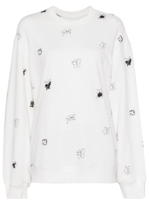 JNBY butterfly embellished sweatshirt Women