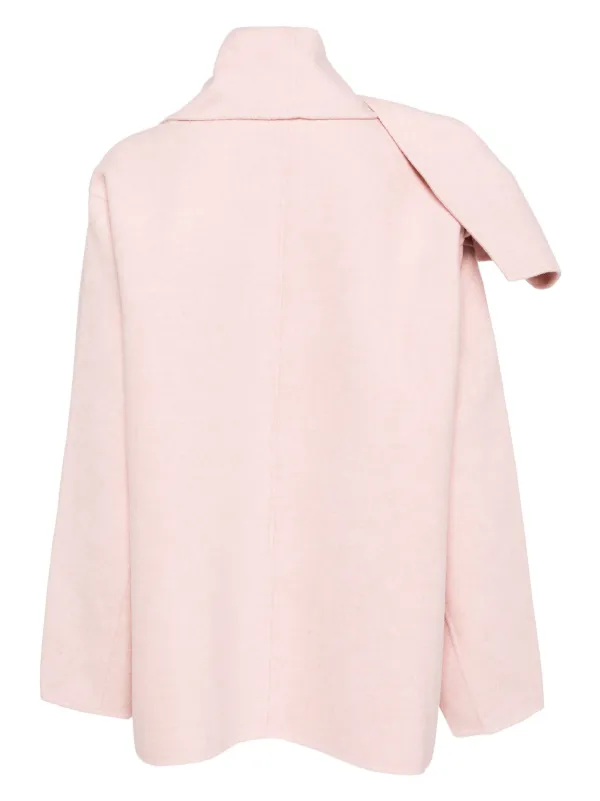 JNBY scarf-collar Coat | Pink | FARFETCH AU