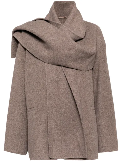 Manteau à détail d'écharpe - JNBY - Modalova
