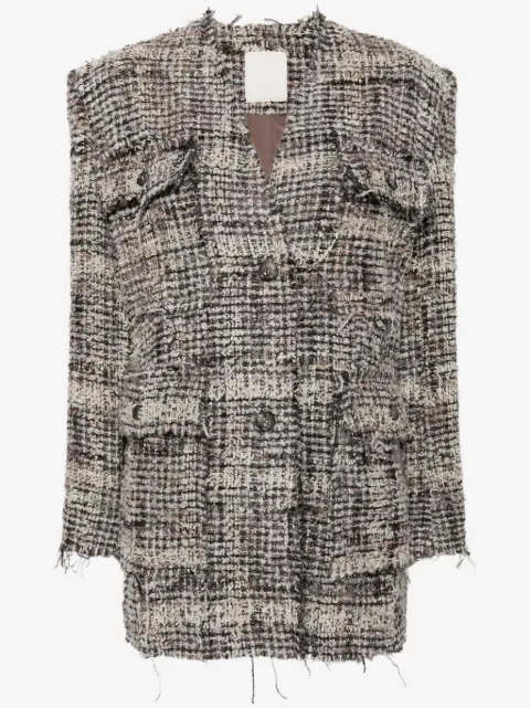 JNBY V-neck tweed jacket