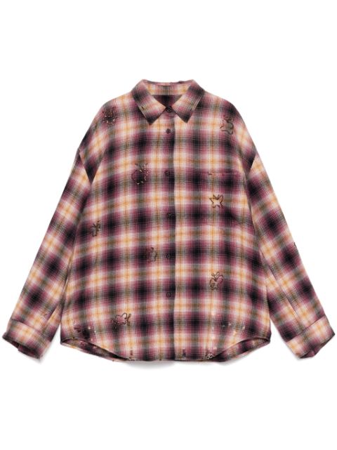 JNBY retro checked shirt Women