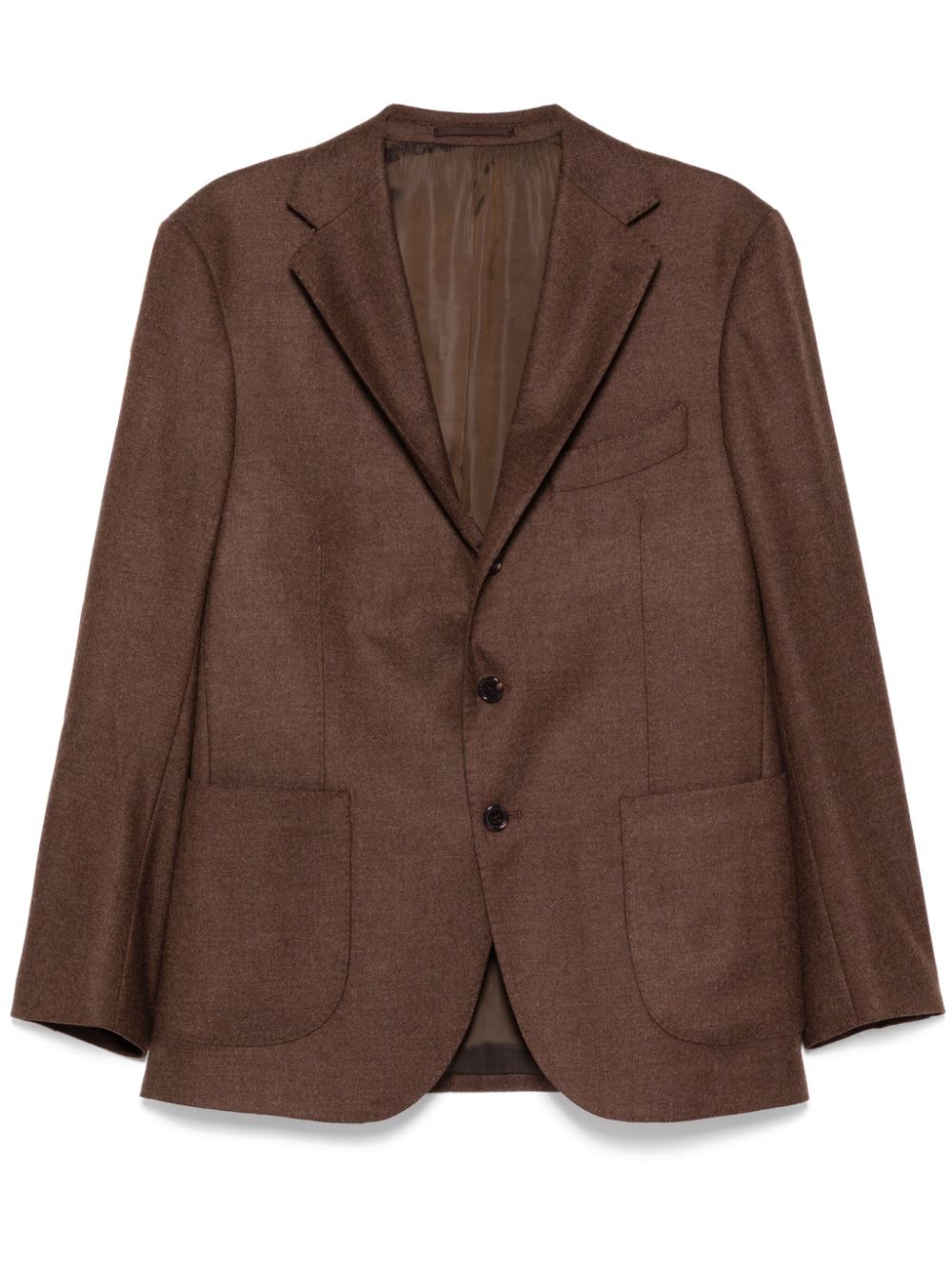 Shop Man On The Boon. Notched Lapel Single-breasted Blazer In Brown