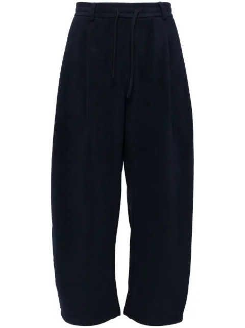 CROQUIS fleece tapered trousers