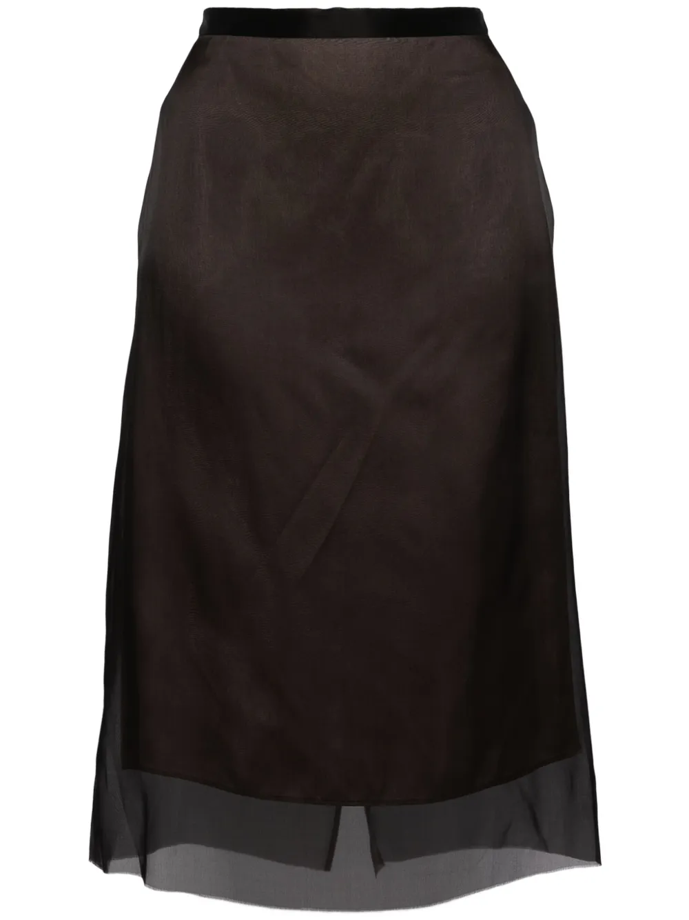 JNBY layered A-line skirt | Black | Image 1