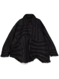 JNBY irregular tangent mid-length puffer jacket - Black