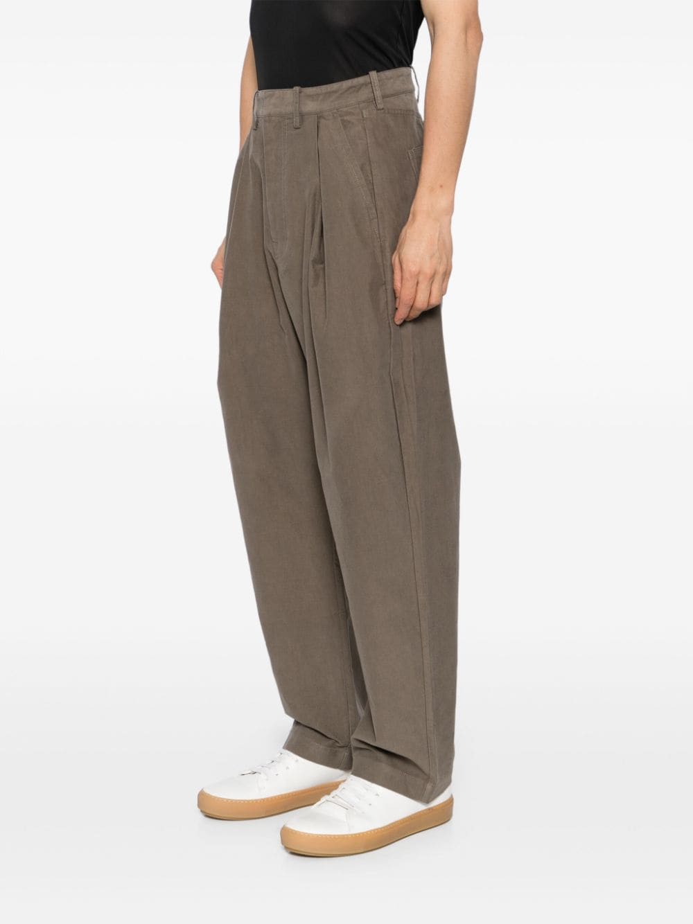 Shop Croquis Twill Trouser In Grey