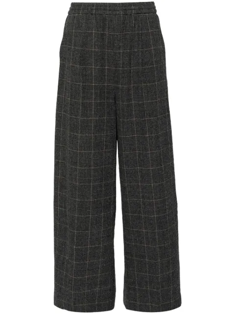 Juun.J pantalones rectos con cuadros estampados