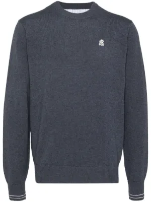 Supreme Small Box Logo Crewneck Sweatshirt | Blue | FARFETCH