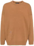 Undercover cross-embroidered jumper - Neutrals
