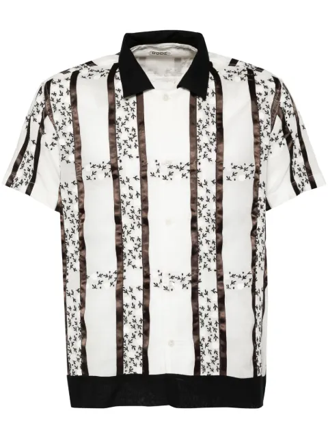 BODE lattice sprig short-sleeved shirt