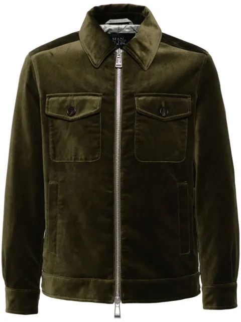 Man On The Boon. velour multi-pockets jacket
