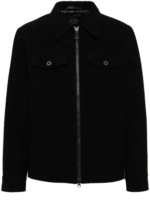 Man On The Boon. textured multi-pockets jacket