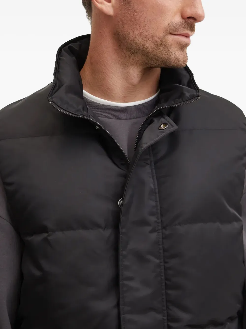 Theory Gilet met capuchon Zwart