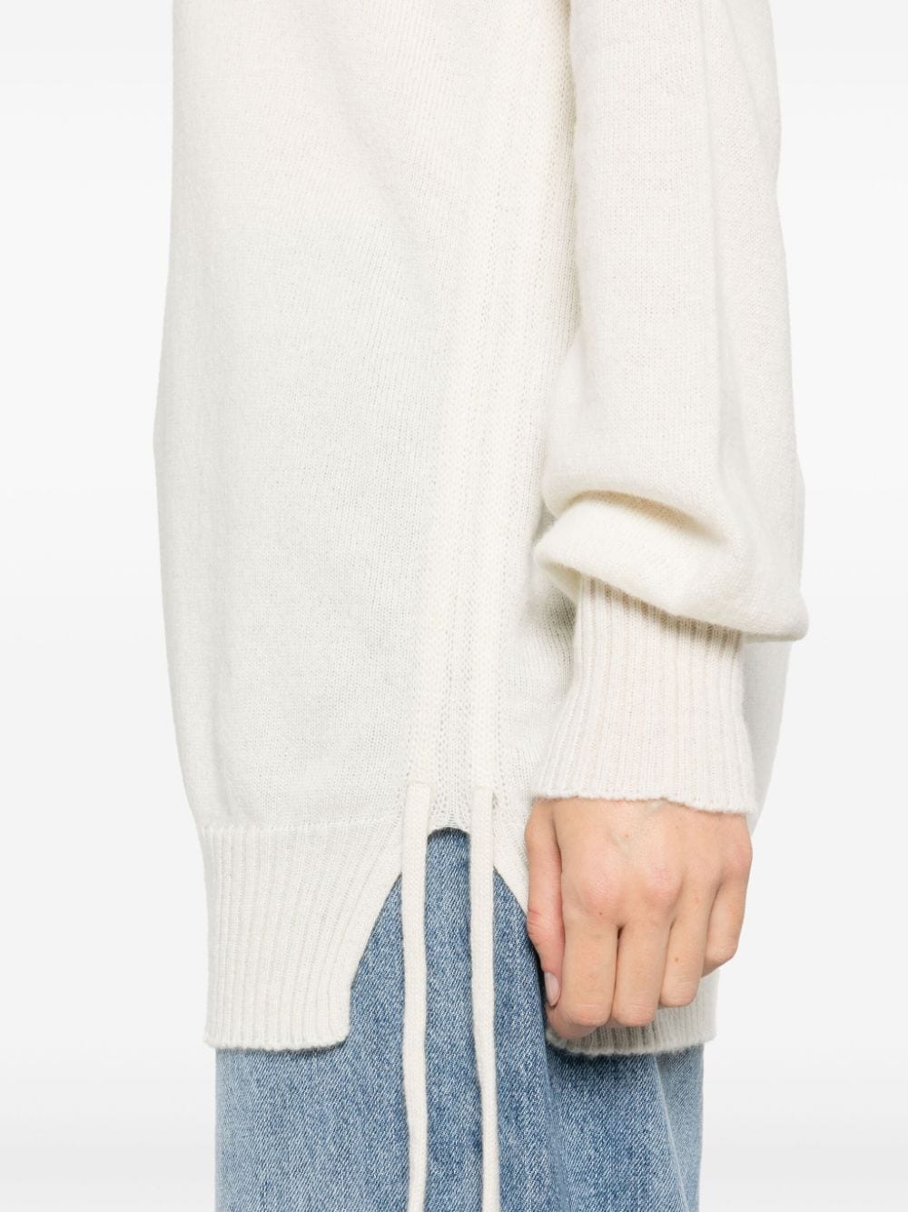 Shop Twinset Cashmere Sweater In Weiss