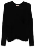 TWINSET crossover-neck sweater - Black