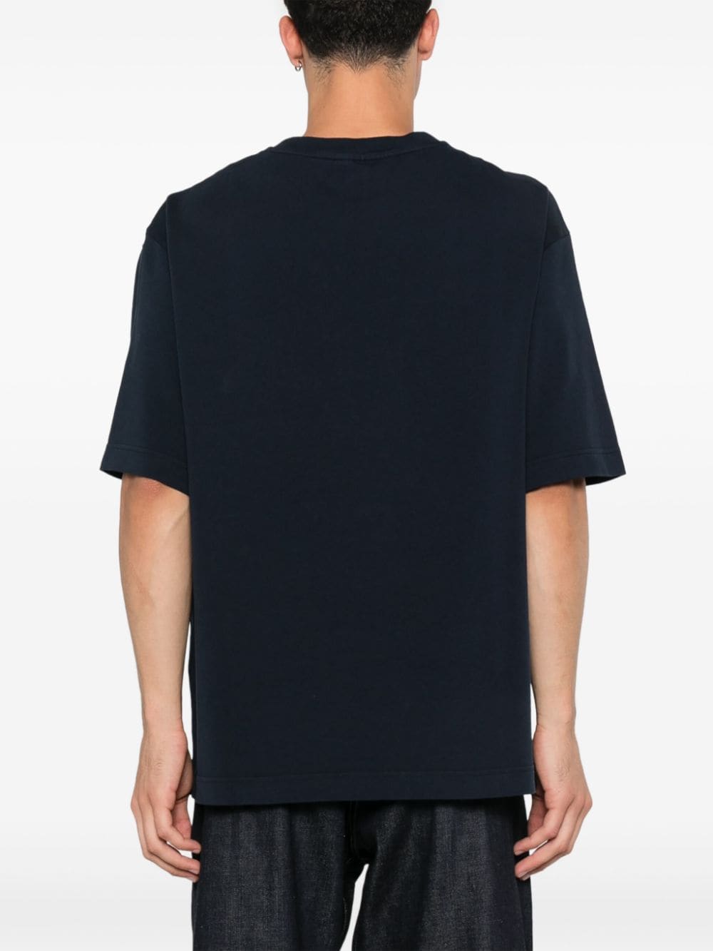 Shop Maison Kitsuné Gradient-logo T-shirt In Blau