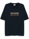 Maison Kitsuné gradient-logo T-shirt - Blue