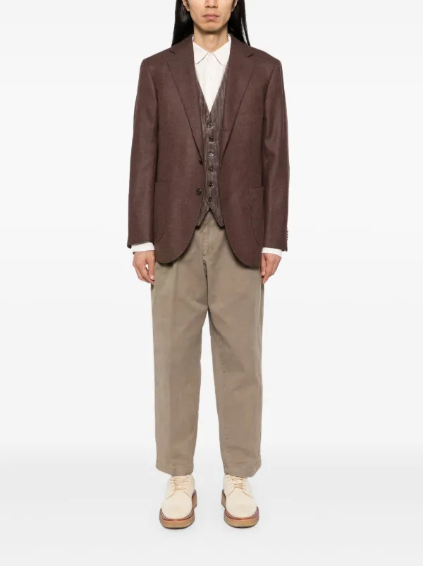Man On The Boon. Corduroy V-neck Vest | Brown | FARFETCH