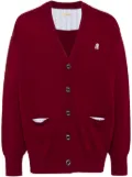 Undercover sheep patch cardigan - Red