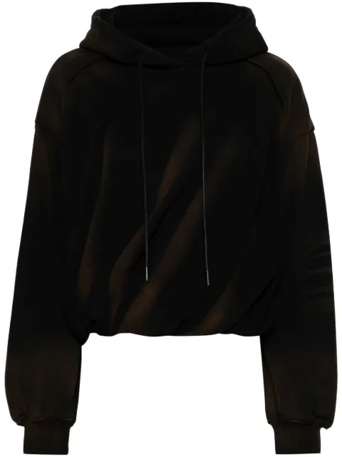 Juun.J waist shirring hoodie