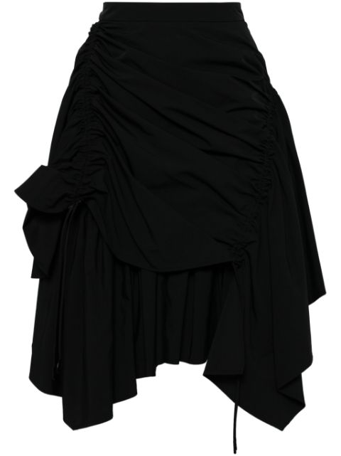 Juun.J asymmetric panelled skirt