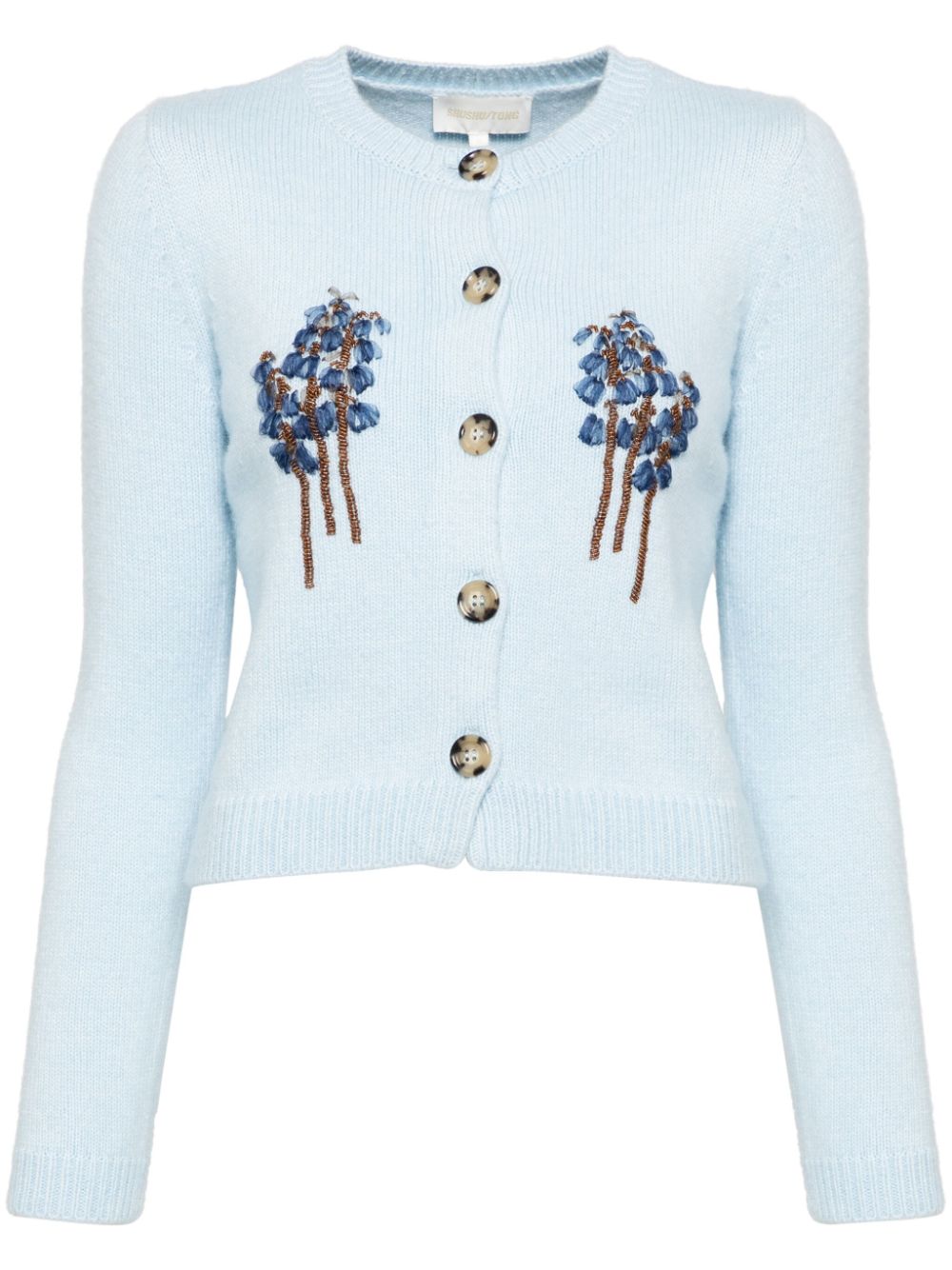 SHUSHU/TONG bead-embellishment cardigan - Blue Cover