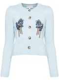 SHUSHU/TONG bead-embellishment cardigan - Blue