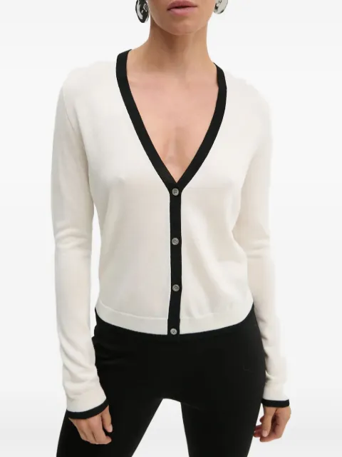 Theory trim button cardigan