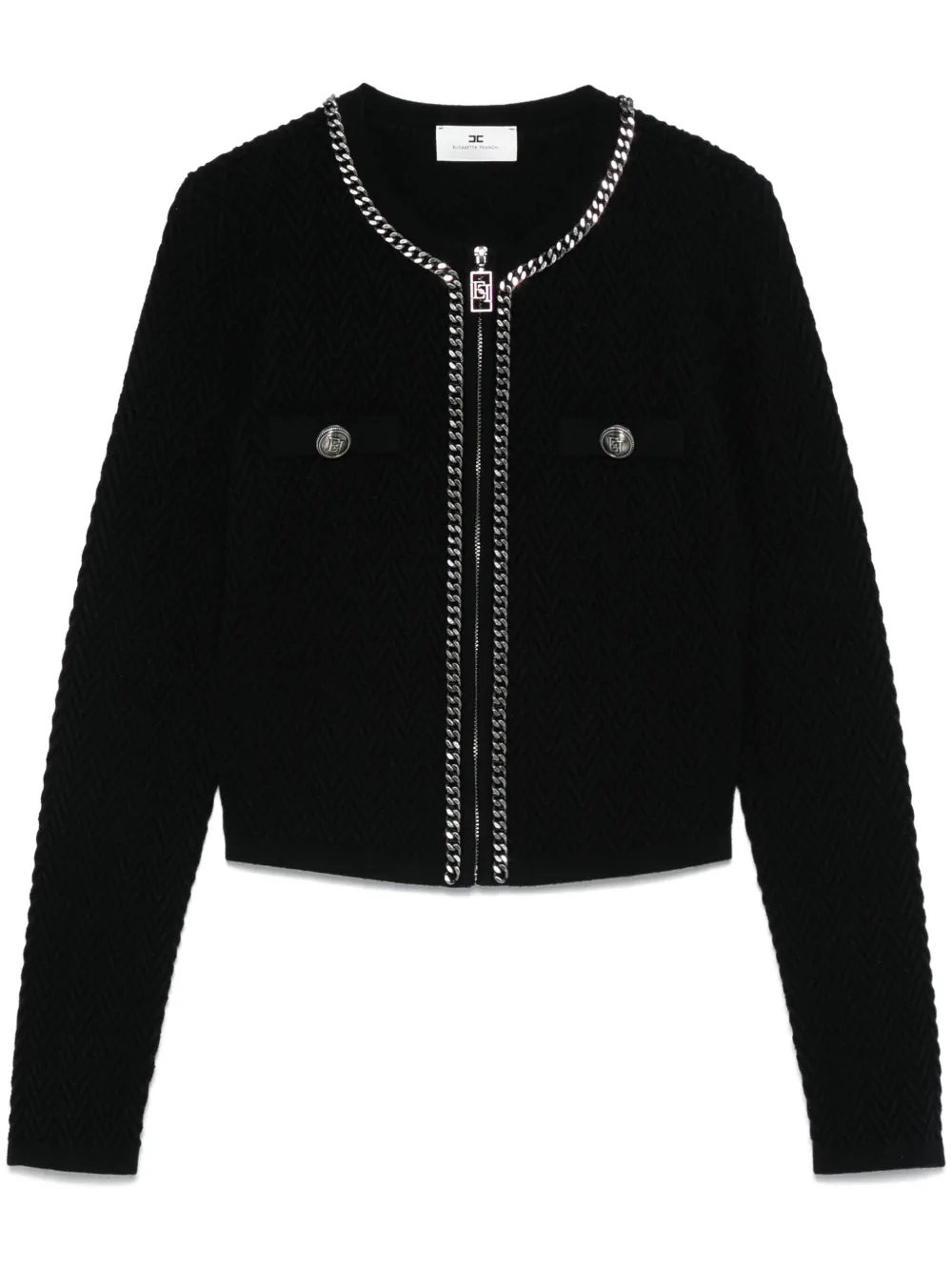 Elisabetta Franchi Cropped jack Zwart