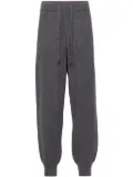 Man On The Boon. knitted track pants - Grey