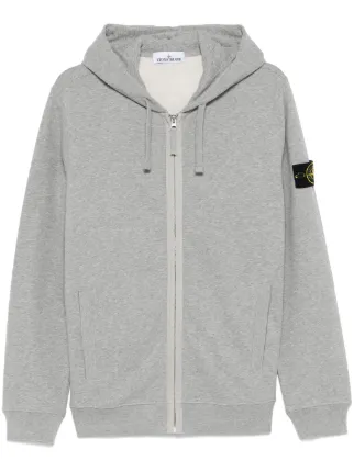 Stone Island zip up Hoodie Grey FARFETCH AO