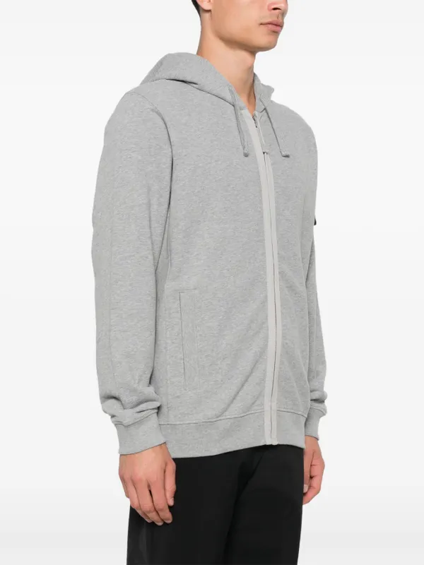 Stone Island zip up Hoodie Grey FARFETCH AE