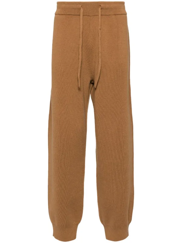 Man On The Boon. Knitted Track Pants Brown FARFETCH IE