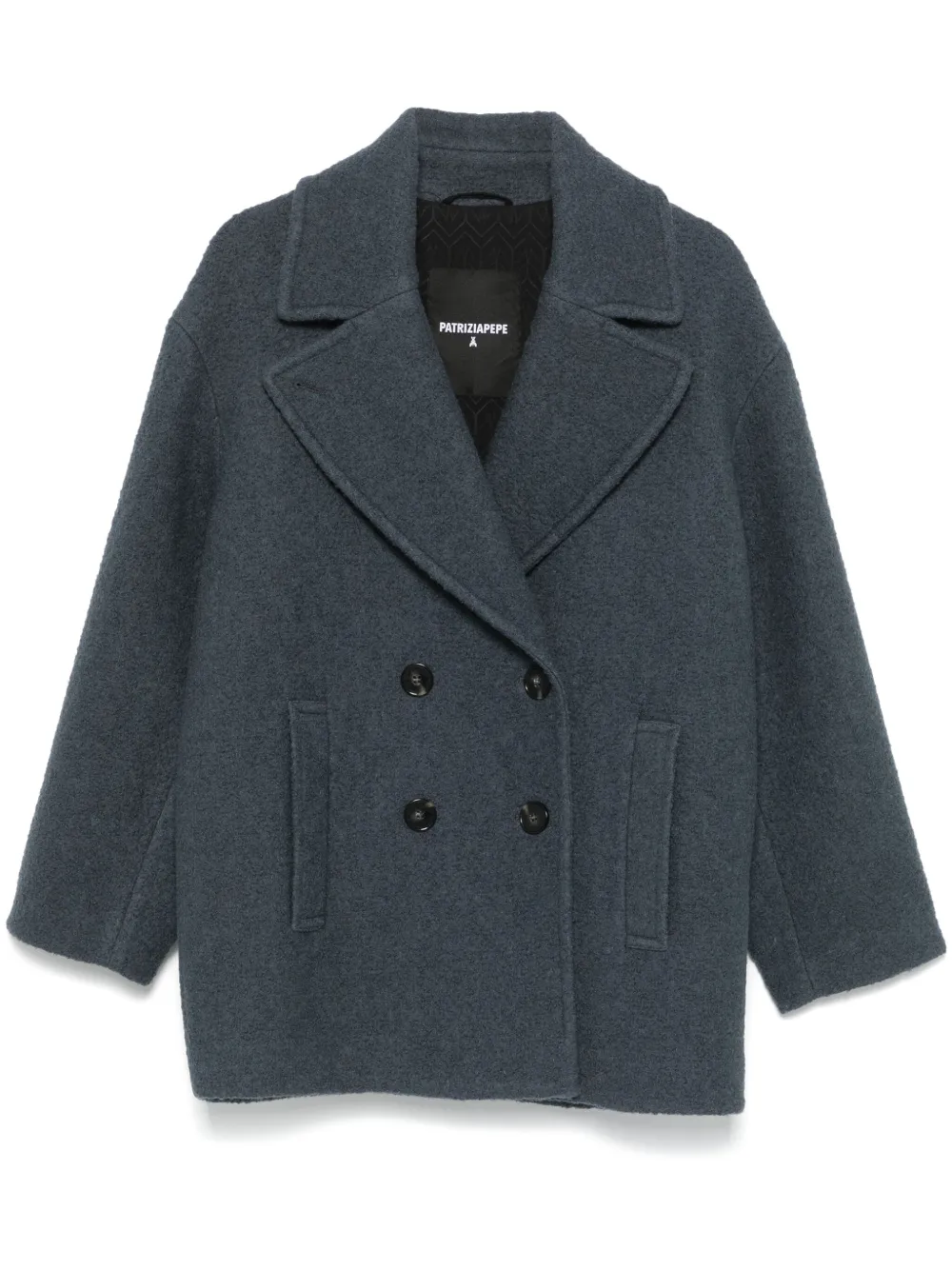 Patrizia Pepe Jas met dubbele rij knopen Blauw