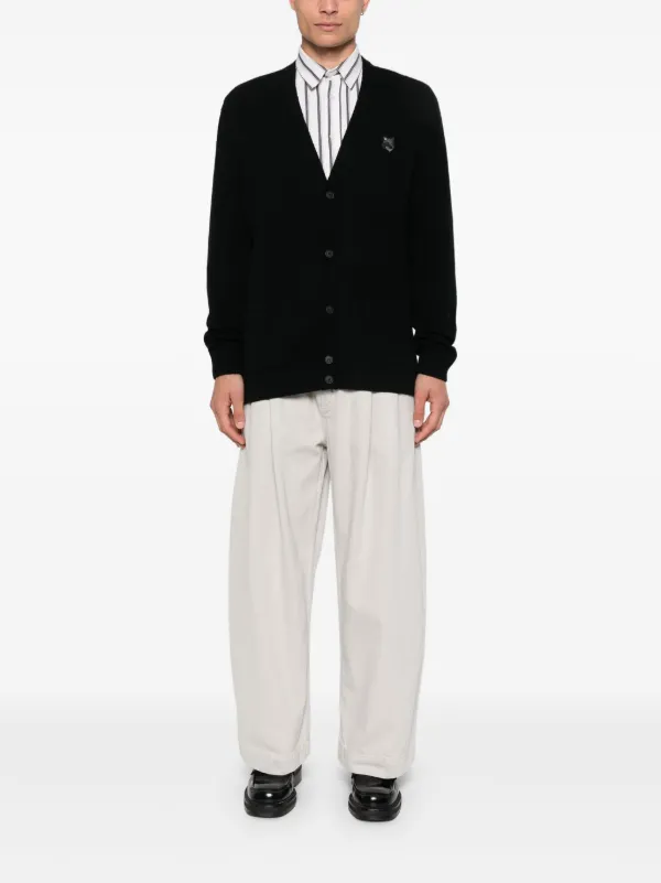 Maison Kitsuné Bold Fox カーディガン | ブラック | FARFETCH JP