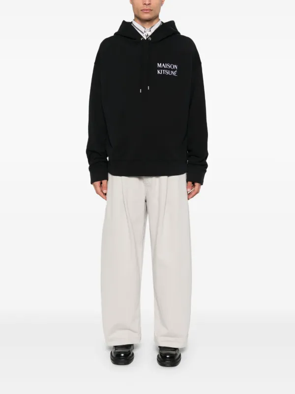 【送料&関税込】Maison KitsunAC waterfall Hoodie Maison Kitsuné Waterfall-print Hoodie | Black | FARFETCH FI