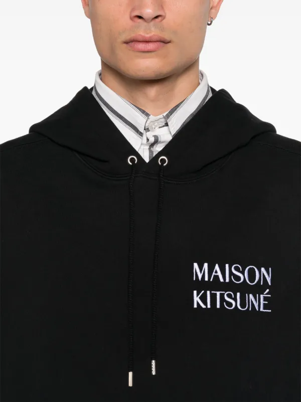 【送料&関税込】Maison KitsunAC waterfall Hoodie Maison Kitsuné Waterfall-print Hoodie | Black | FARFETCH FI