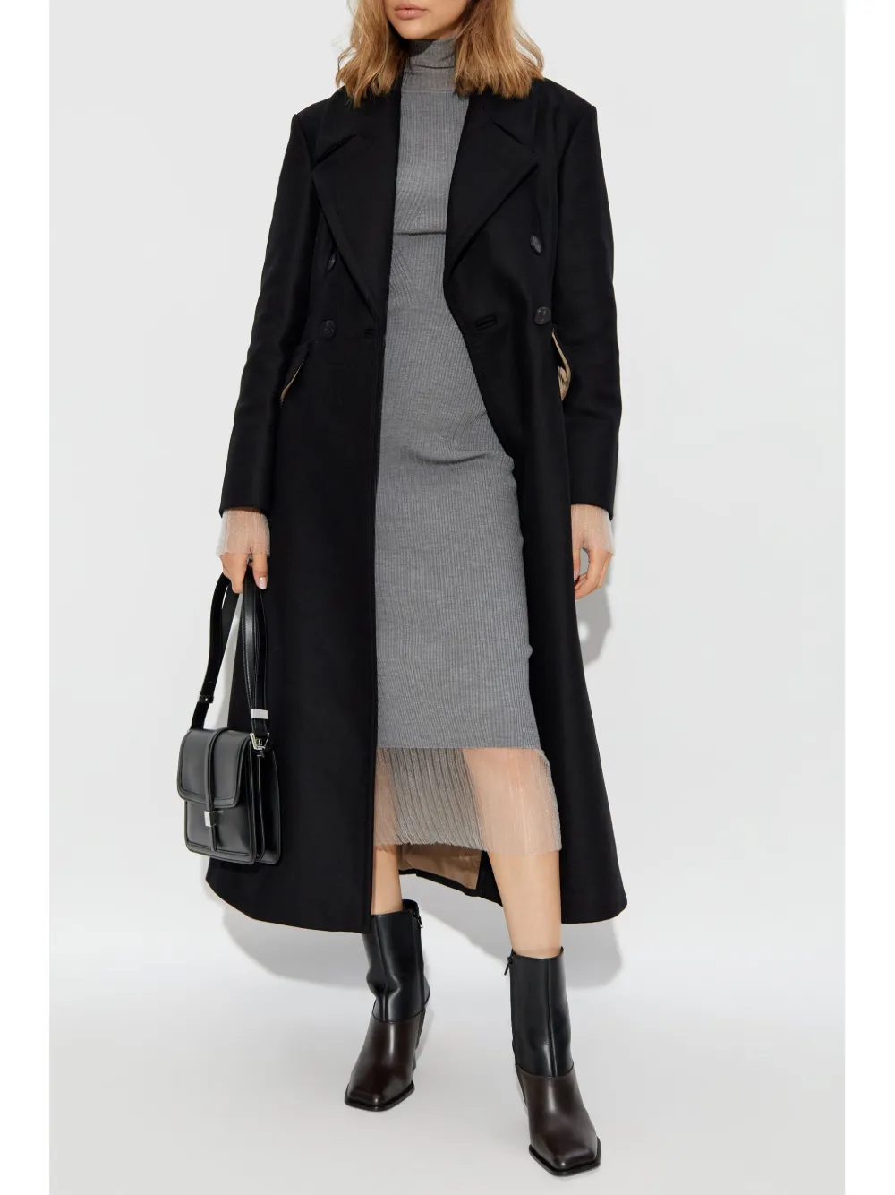 Sportmax layered ribbed midi dress | Sweater Dresses | Image 2