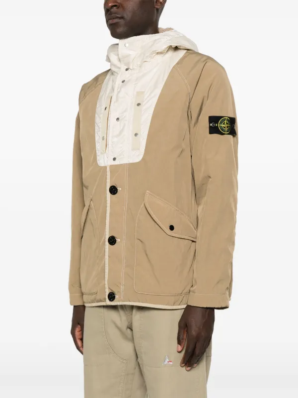 Stone Island Panama Jacket Neutrals FARFETCH IN