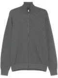 Brioni textured cardigan - Grey