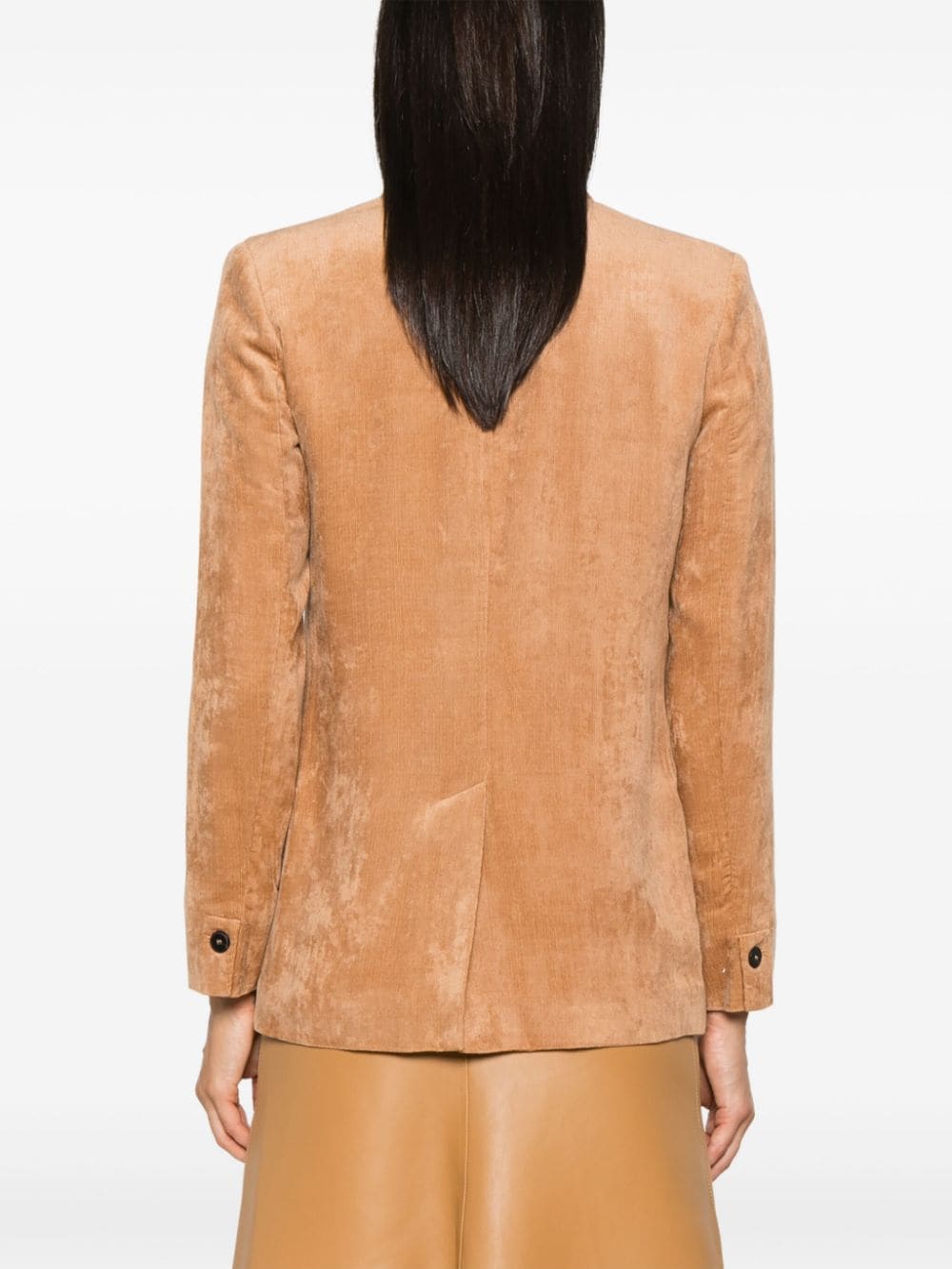 Shop Forte Forte Velvet Blazer In Brown