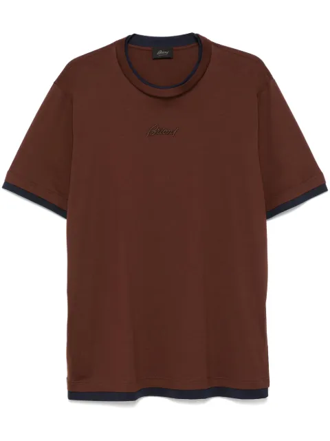 Brioni playera con logo bordado